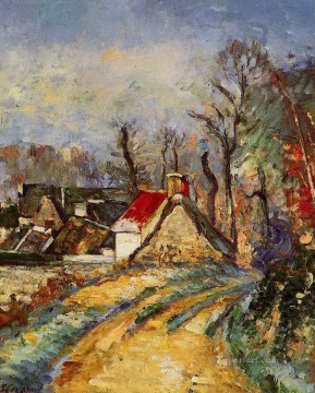 Paul Cezanne Painting - The Turn in the Road at Auvers Paul Cezanne